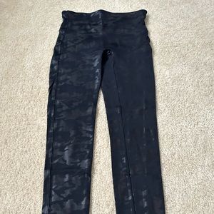 Spanx camo faux leather leggings